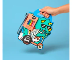 Libro OMY con Pinturas y Pegatinas Dinos