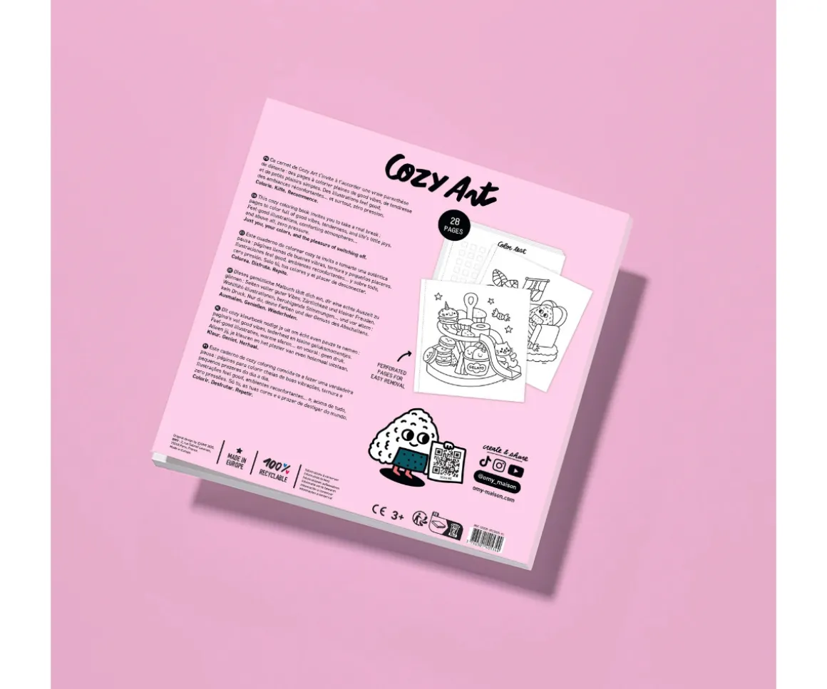 Libro para Colorear Cozy Art Kawai