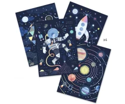 Láminas para Rascar Misión Cosmos