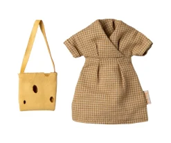 Mamá Ratón con Vestido Marrón Claro