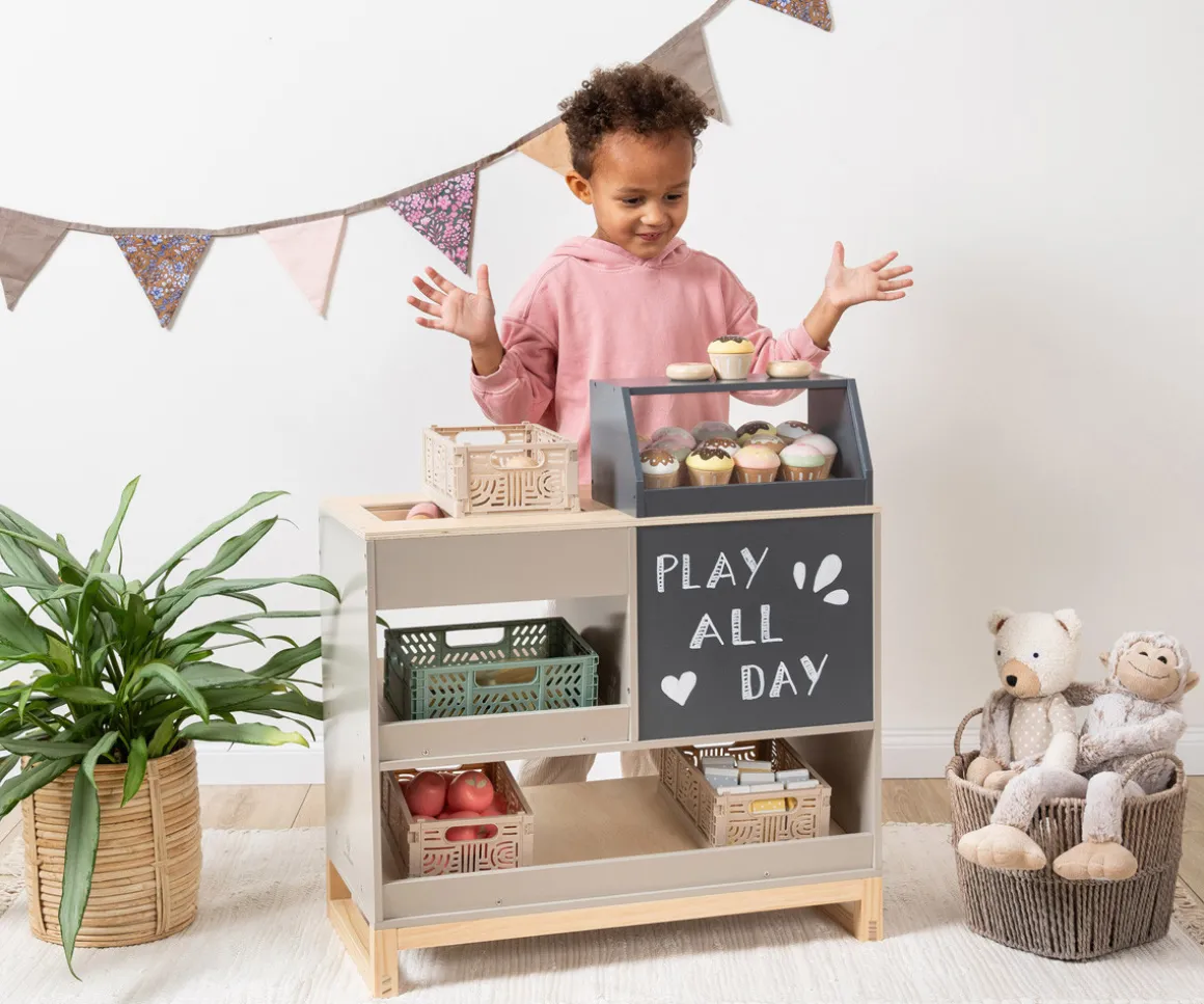 Mercado de Madera Vinca Gris Cálido/Natural