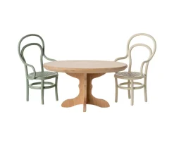 Mesita de Café Oval Ratón Natural Hermano/a Pequeños