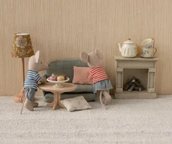 Mesita de Café Oval Ratón Natural