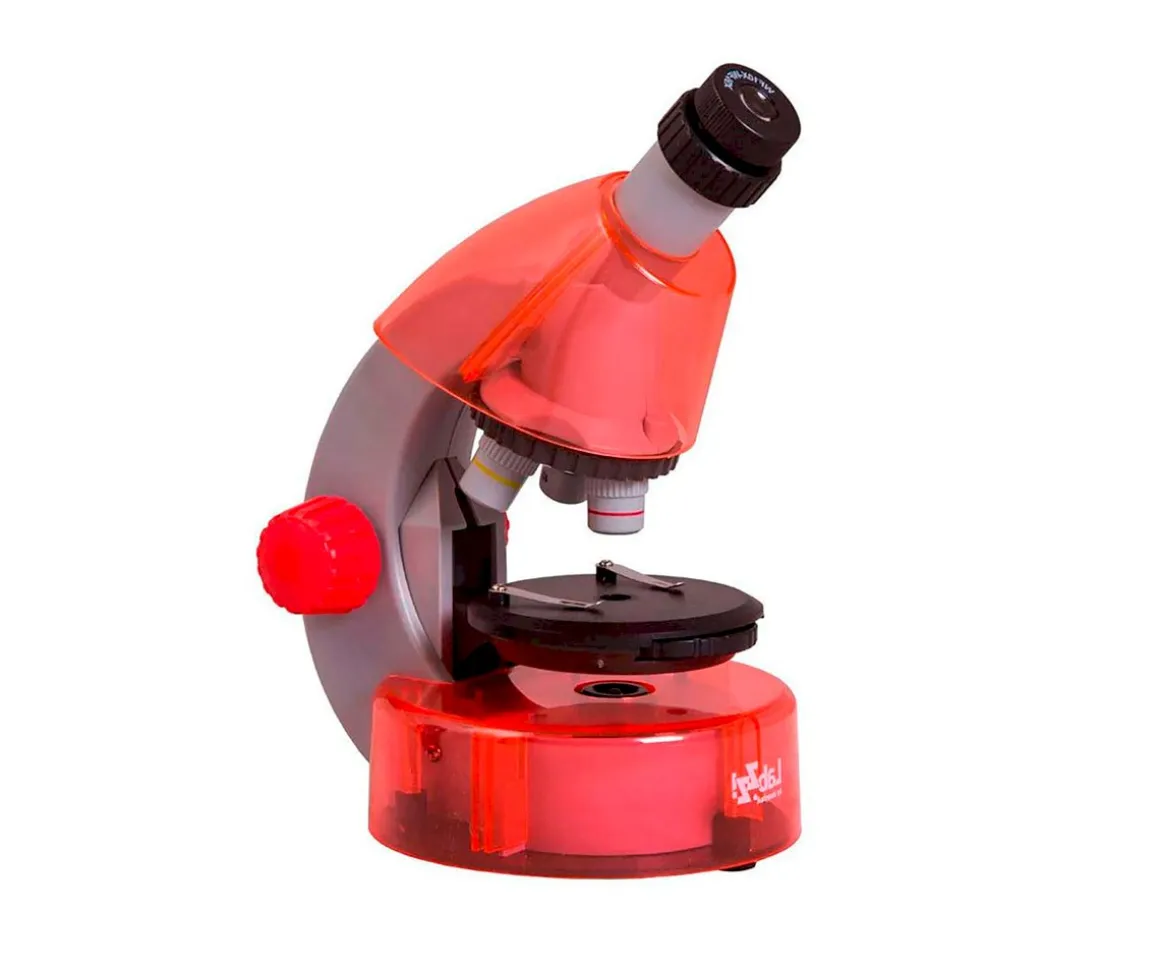Microscopio Levenhuk LabZZ M101 Naranja + Libro Educativo