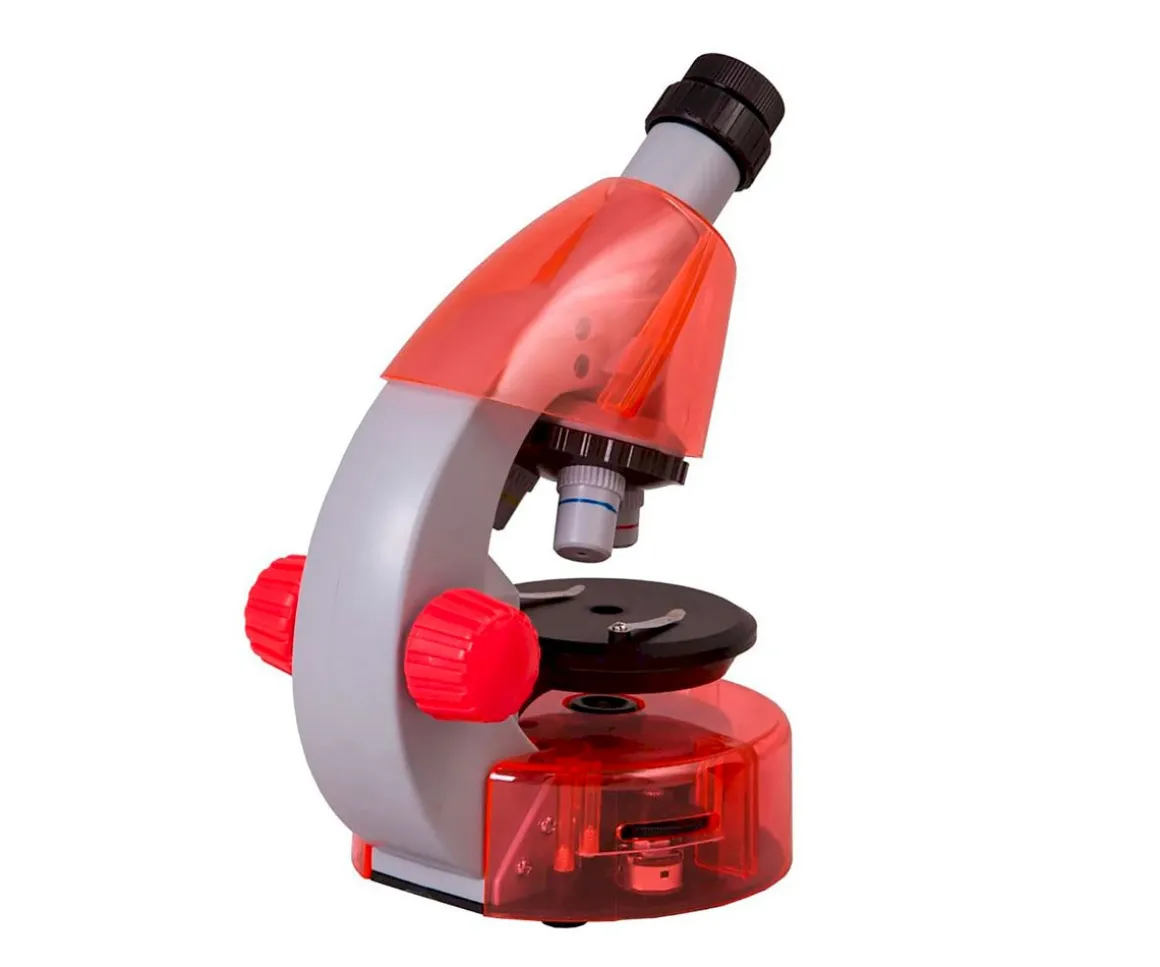 Microscopio Levenhuk LabZZ M101 Naranja + Libro Educativo