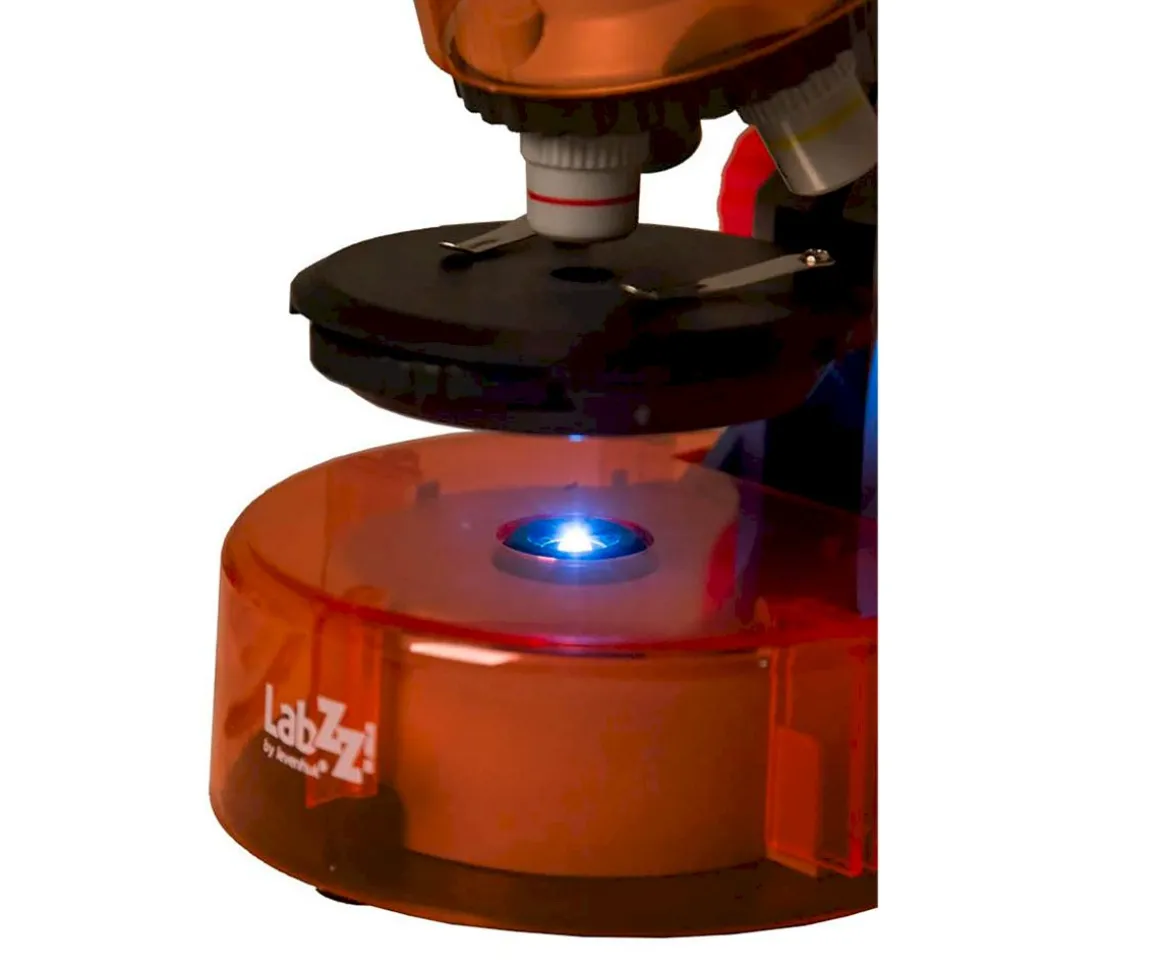Microscopio Levenhuk LabZZ M101 Naranja + Libro Educativo
