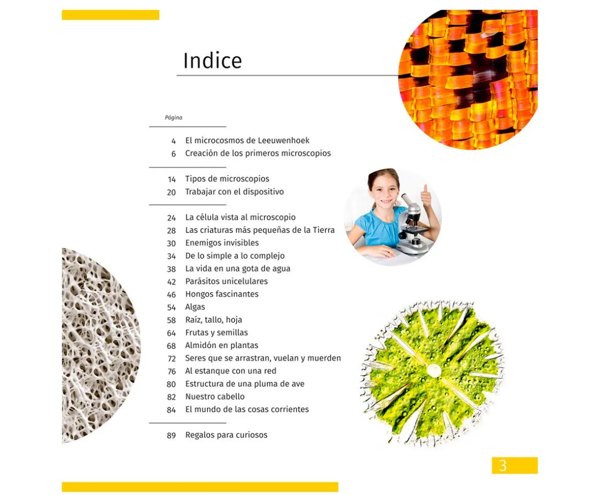 Microscopio Levenhuk LabZZ M101 Naranja + Libro Educativo