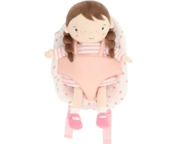 Mochila para Muñecas Strawberries Blanca