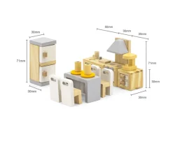 Muebles Cocina Americana para Casa de Muñecas