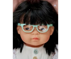 Muñeca Asiática con Gafas 38cm