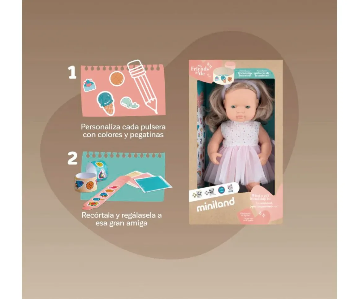 Muñeca Caucásica Rubia Oscuro My Friends & Me 38 cm