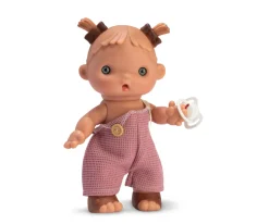 Muñeca Daniela Peto Rosa con Botón