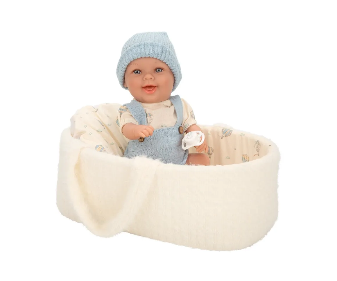 Muñeca Elegance Gadi Azul con Capazo 33 cm