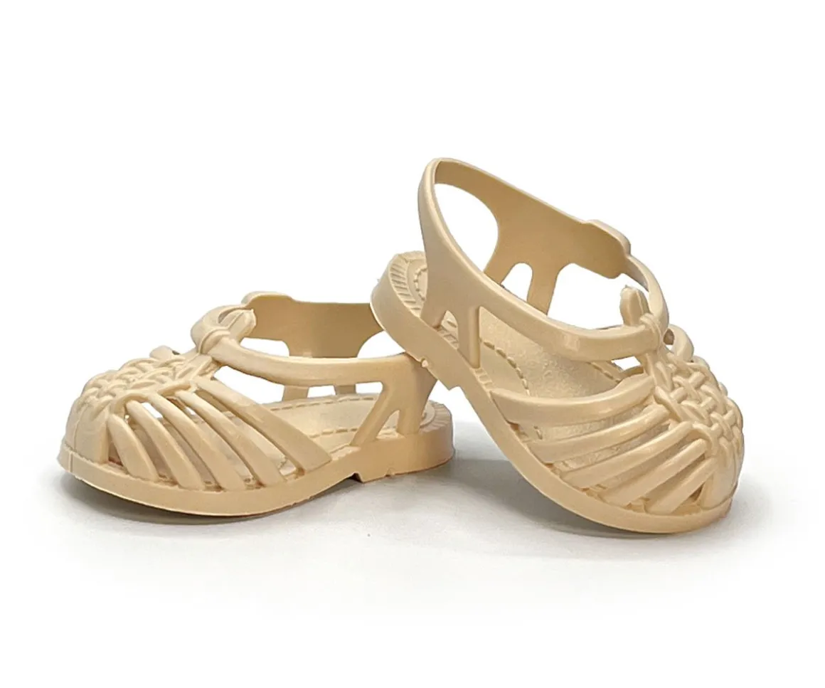 Muñeca Gordis Latika con Pelele Léonore Crudo y Cangrejeras Beige