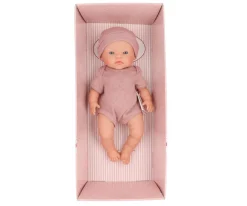 Muñeco Alex con Gorro y Body Punto Mauve