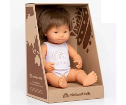 Muñeco Síndrome Down Caucásico 38cm