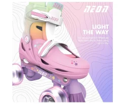 Patines Combo Neón Rainbow T.30-33