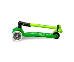 Patinete Maxi Deluxe Plegable Neon Led Verde / Amarillo