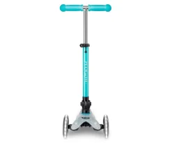 Patinete Micro Deluxe Plegable Orion Glow Led Azul