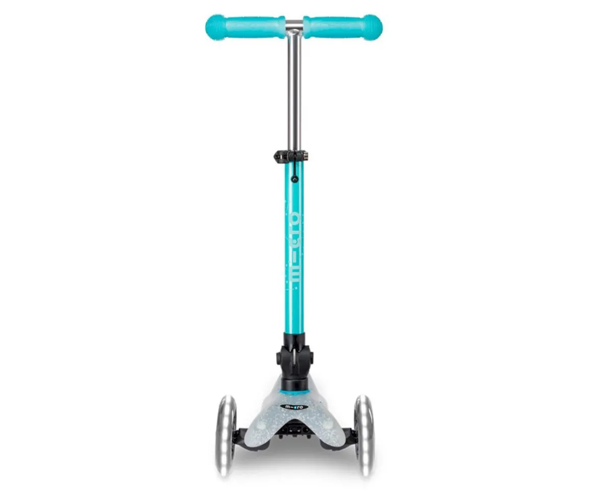 Patinete Micro Deluxe Plegable Orion Glow Led Azul