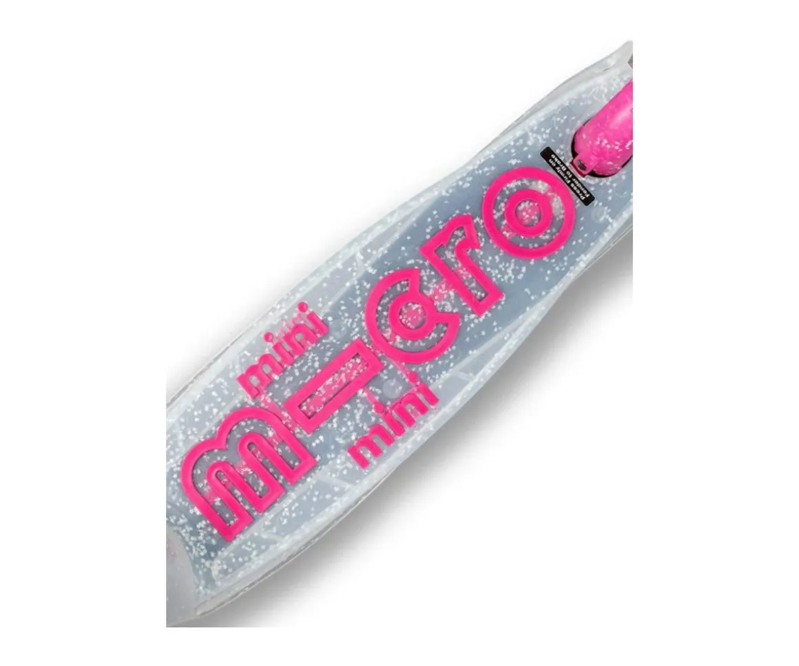 Patinete Micro Deluxe Plegable Orion Glow Led Rosa