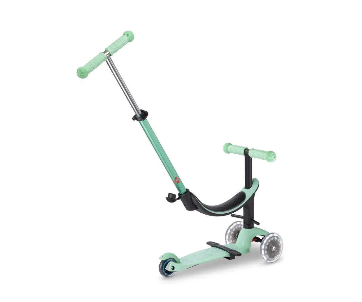 Patinete Mini 4 en 1 Deluxe LED Menta