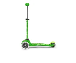 Patinete Mini Micro Deluxe Verde Luces LED