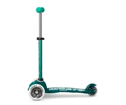 Patinete Mini Micro Deluxe Eco Verde con Luces LED