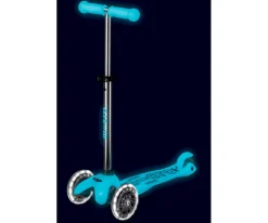 Patinete Mini Micro Deluxe Glow Aqua con Luces LED