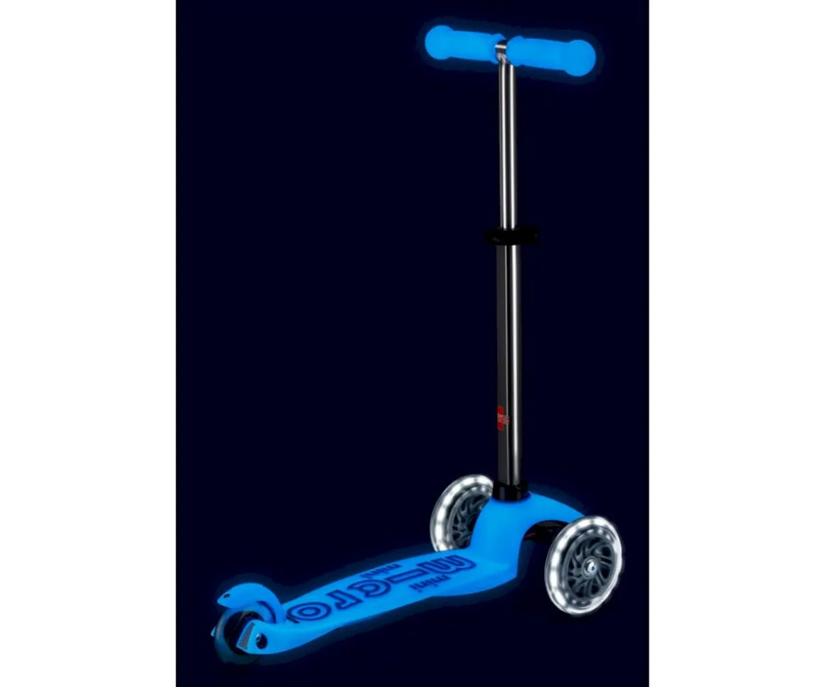 Patinete Mini Micro Deluxe Glow Blue con Luces LED