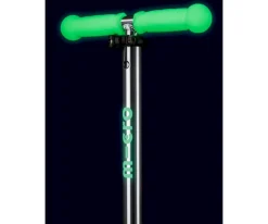 Patinete Mini Micro Deluxe Glow Lime con Luces LED + Molinillo Unicornio