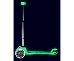 Patinete Mini Micro Deluxe Glow Lime con Luces LED + Molinillo Unicornio