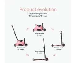 Patinete Xtend Scooter-Ride On Soft Salmón
