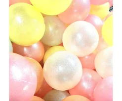 Pelota Glitter Rosa Neón 15 cm