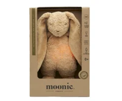 Peluche Luz-Sonido Conejo Orgánico Moonie 2.0 Cappuccino Personalizable
