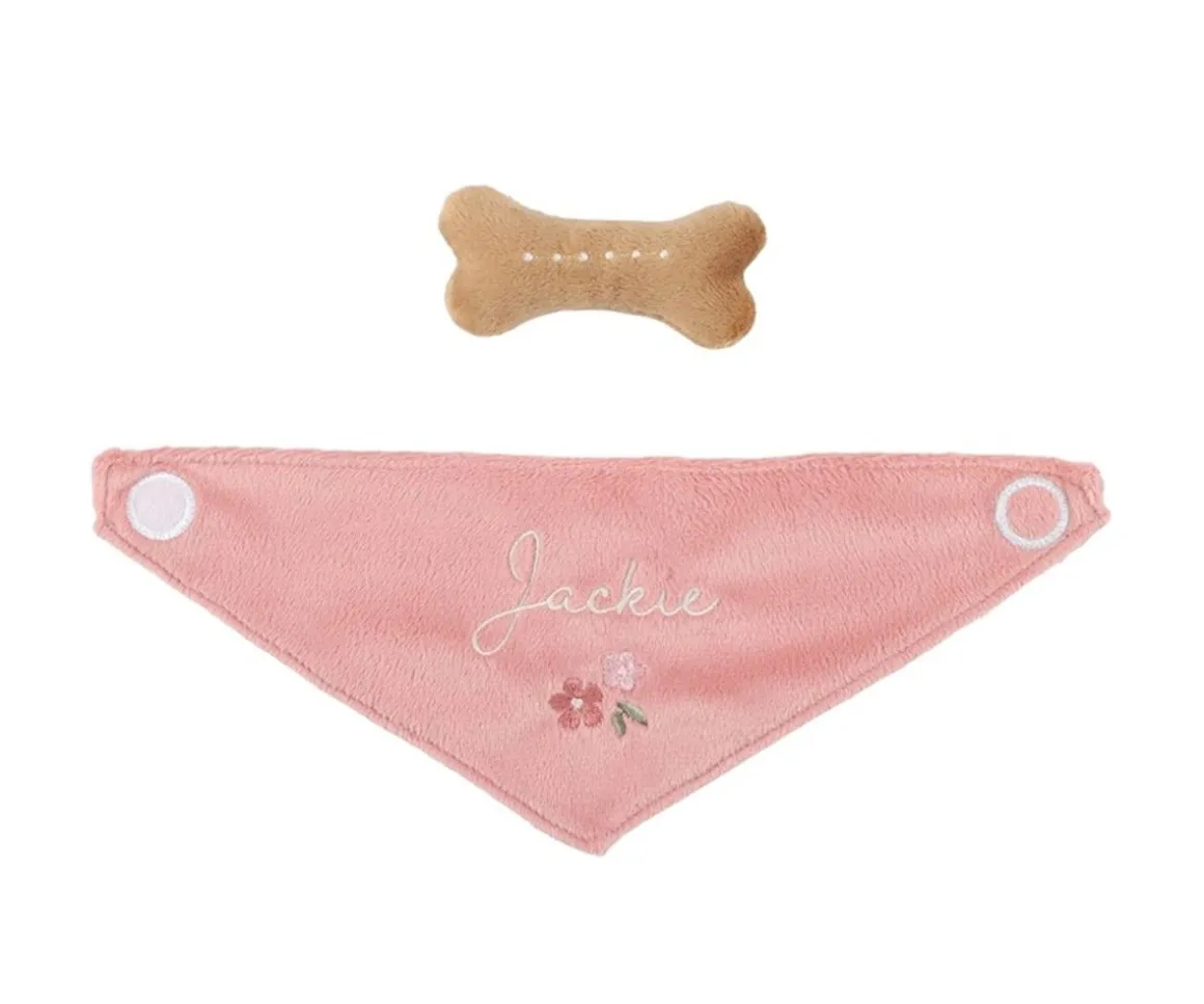 Perrito de Peluche Jackie con Bolsa de Transporte