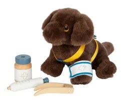 Perro con Bolsa de Transporte y Set de Cuidados