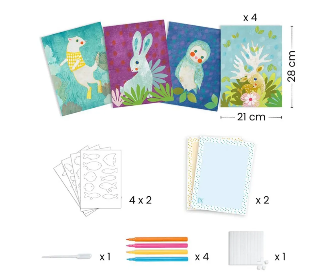 Pintura con Agua y Papel Secante