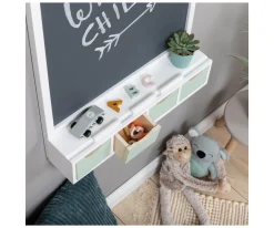 Pizarra de Tiza Juncus Blanco/Menta