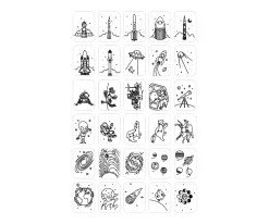 Plantillas KidyDraw Galaxia y Dinosaurios