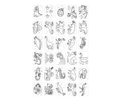 Plantillas KidyDraw Galaxia y Dinosaurios