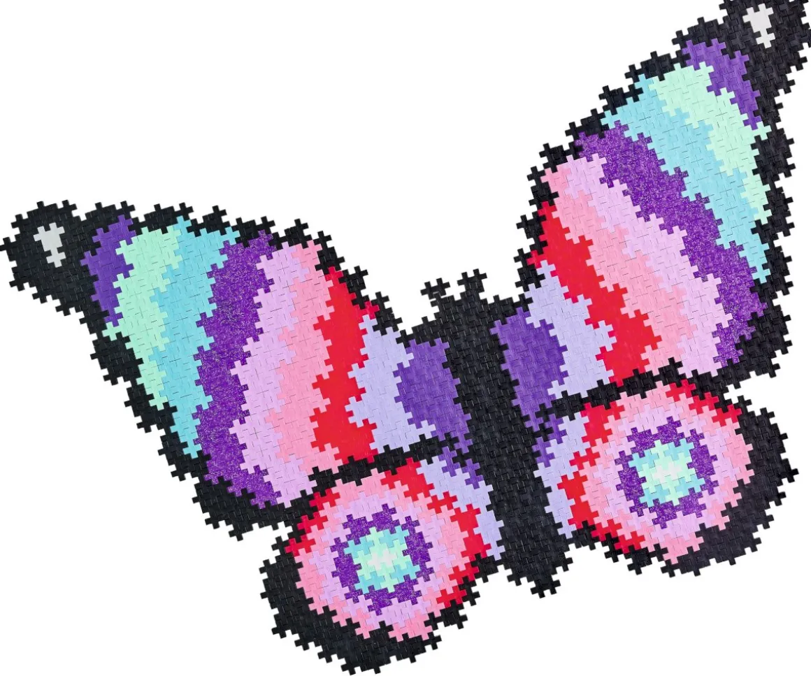 Puzzle con Números Mariposa