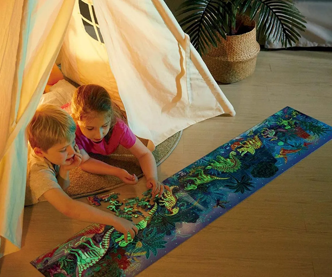 Puzzle Dinosaurios Fluorescente