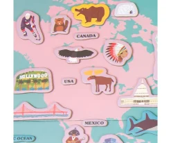 Puzzle Magnético Mapa Del Mundo