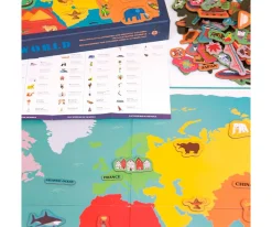 Puzzle Magnético Mapa Del Mundo