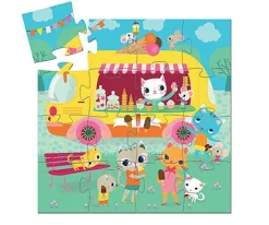 Puzzle Silueta Camión de Helado