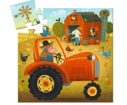 Puzzle Silueta Tractor