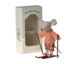 Ratón de Invierno con Set de Esquí Hermana Mayor