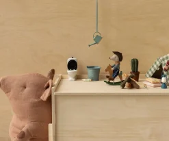 Ratón Hermano Pequeño Vaquero en Caballito Balancín