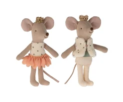 Ratoncitos Gemelos Reales Hermano y Hermana Pequeños en Caja